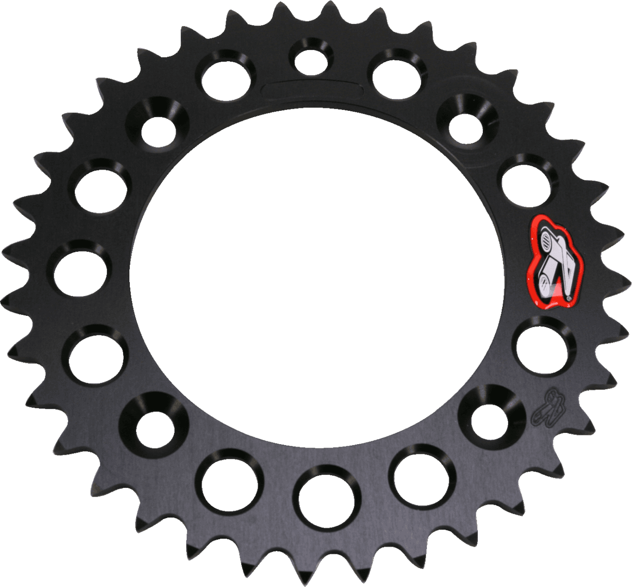 RENTHAL 1211-1208 Rear Sprocket - Aluminum - 36 Tooth - Black - Gas Gas/Husqvarna/KTM