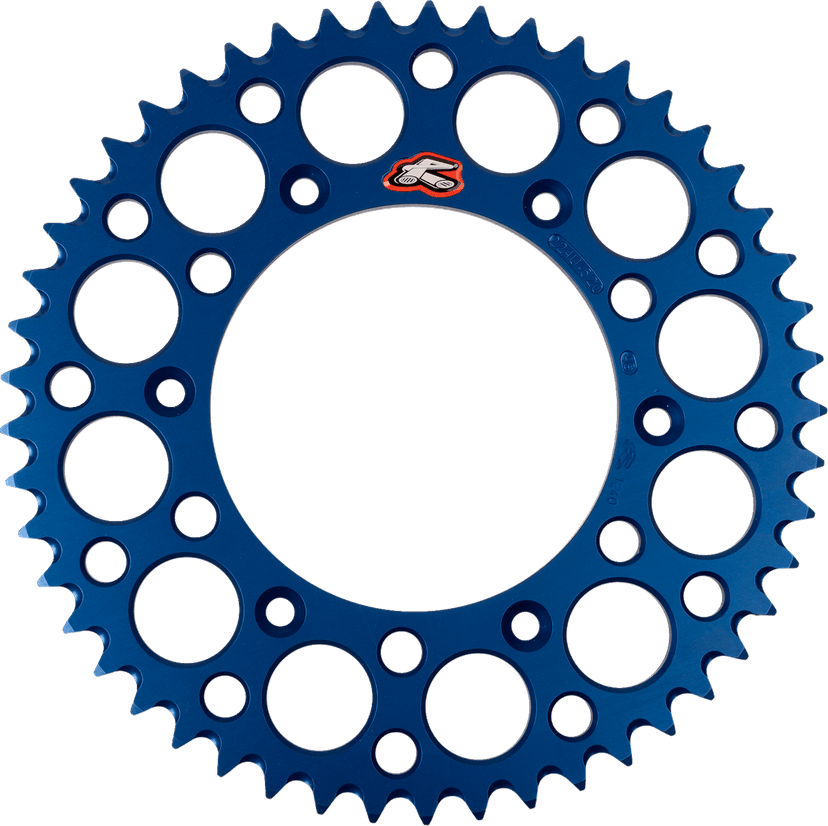 RENTHAL 1211-1332 Rear Sprocket - Aluminum - 49 Tooth - Blue