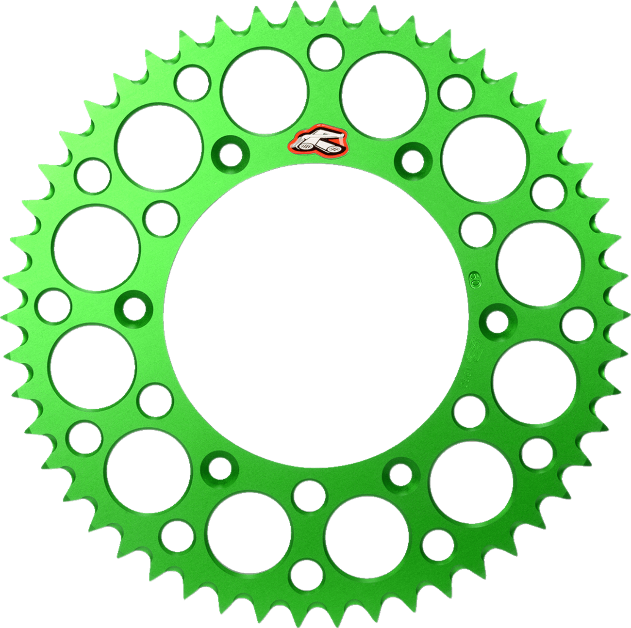 RENTHAL 1211-1345 Rear Sprocket - Aluminum - 48 Tooth - Green - Kawasaki