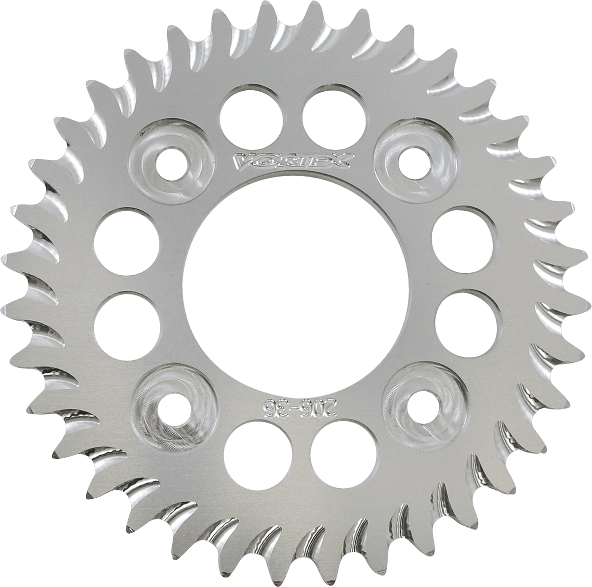 VORTEX 1211-1714 Aluminum Sprocket - Silver - Rear - 36 Tooth