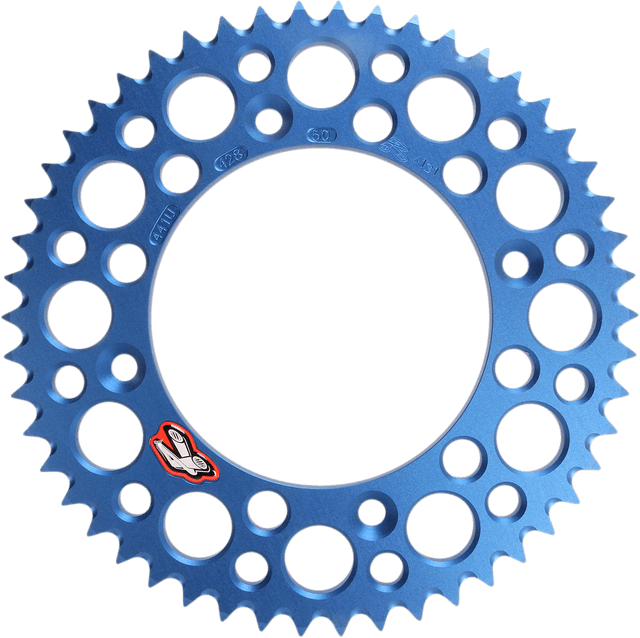 RENTHAL 1211-1726 Rear Sprocket - Aluminum - 50 Tooth - Blue - Gas Gas/Husqvarna/KTM
