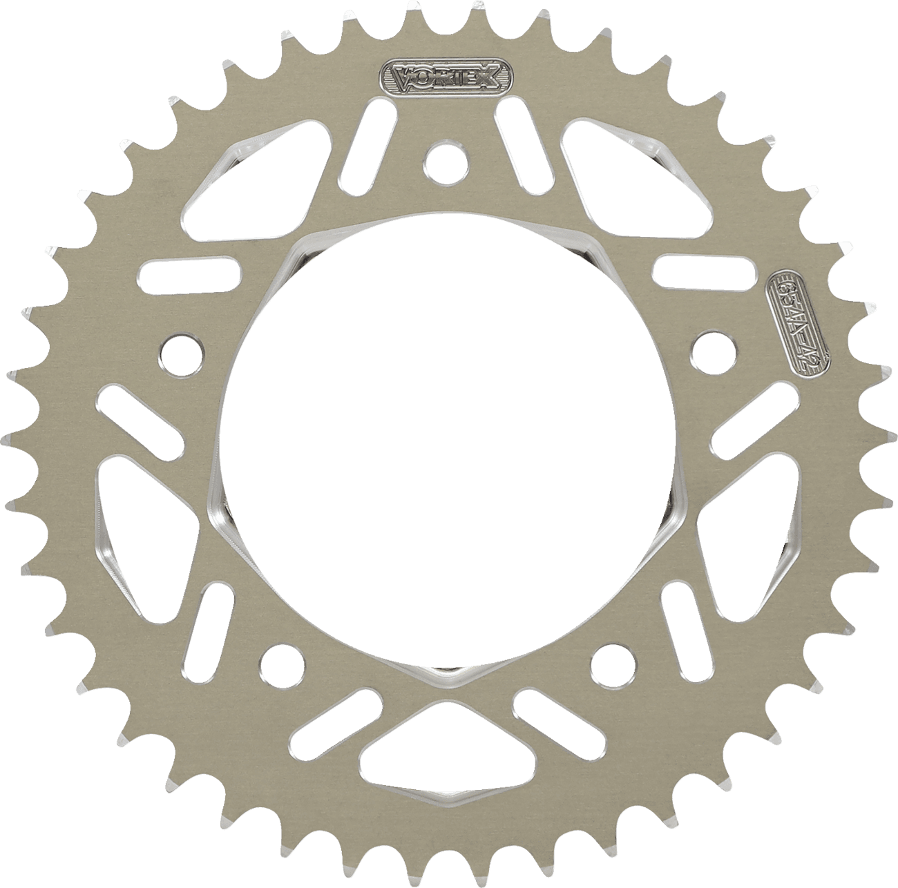 VORTEX 1211-1822 Aluminum Sprocket - Silver - Rear - 42 Tooth