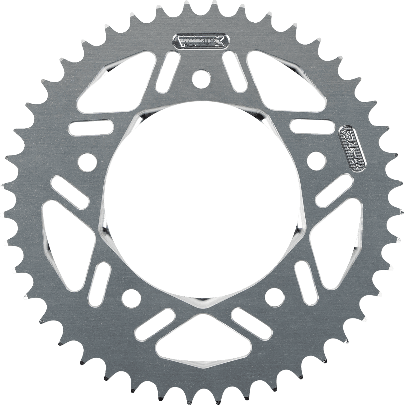 VORTEX 1211-1824 Aluminum Sprocket - Silver - Rear - 44 Tooth