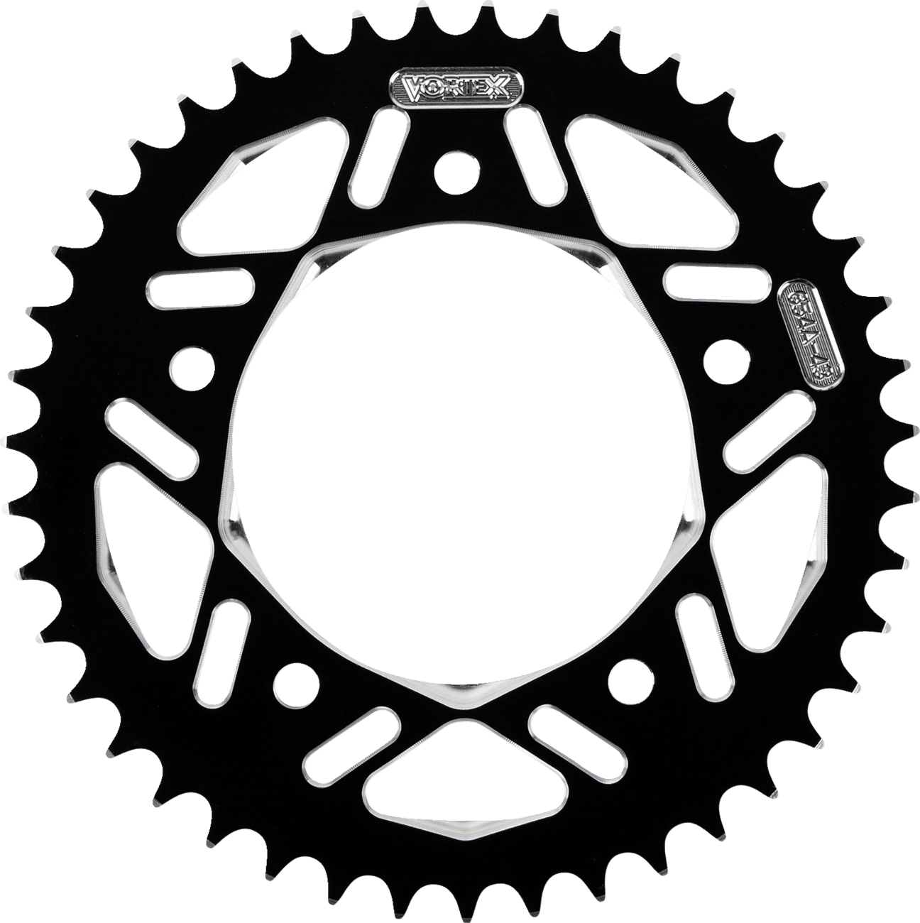 VORTEX 1211-1833 Aluminum Sprocket - Black - Rear - 43 Tooth