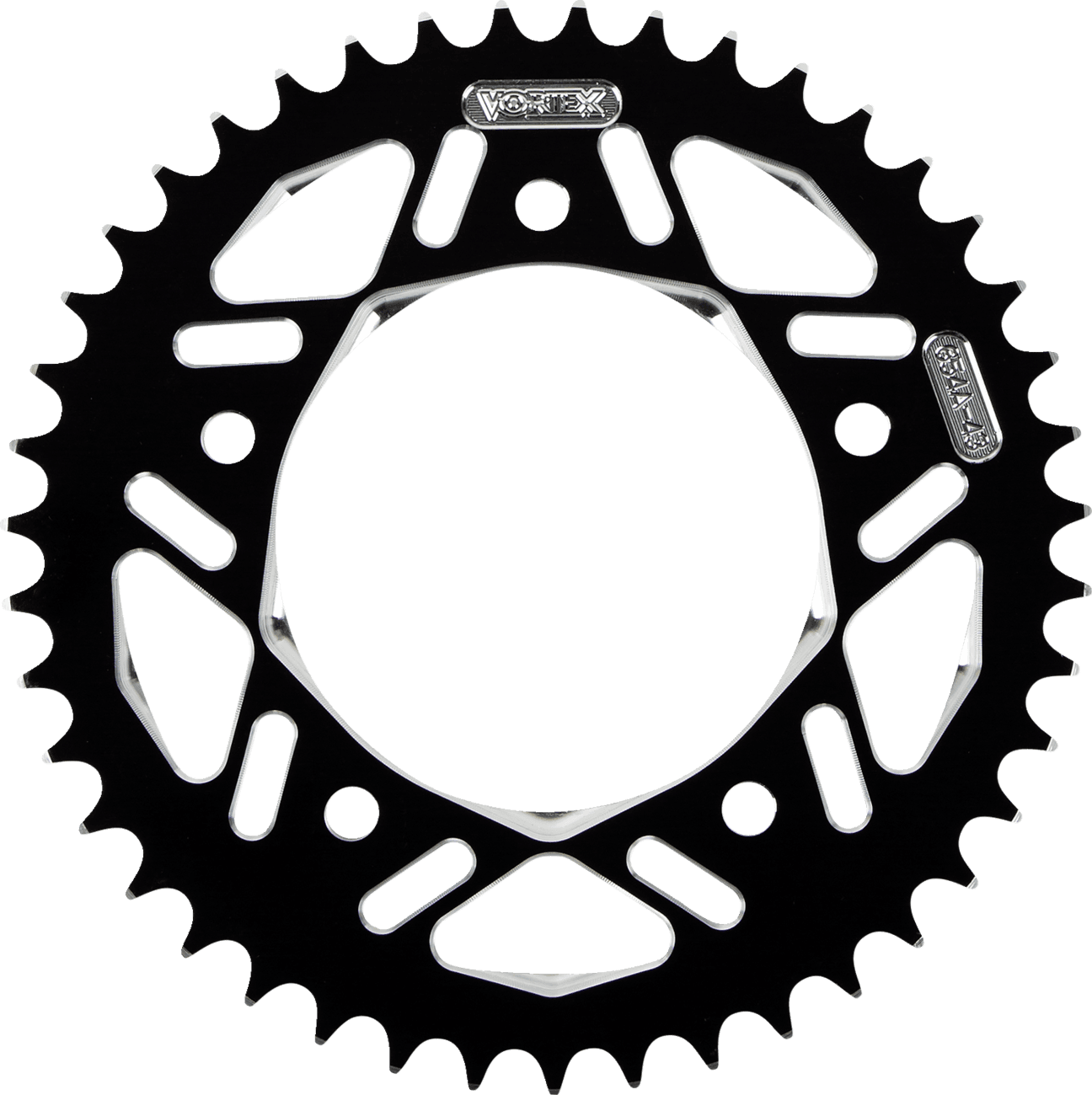 VORTEX 1211-1833 Aluminum Sprocket - Black - Rear - 43 Tooth