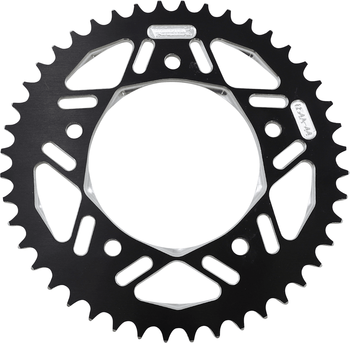 VORTEX 1211-1834 Aluminum Sprocket - Black - Rear - 44 Tooth