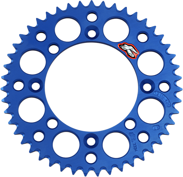 RENTHAL 1211-2060 Rear Sprocket - Aluminum - 47 Tooth - Blue - YZ 65