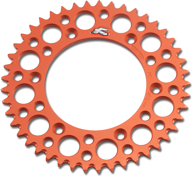 RENTHAL 1211-2471 Rear Sprocket - Aluminum - 45 Tooth - Orange