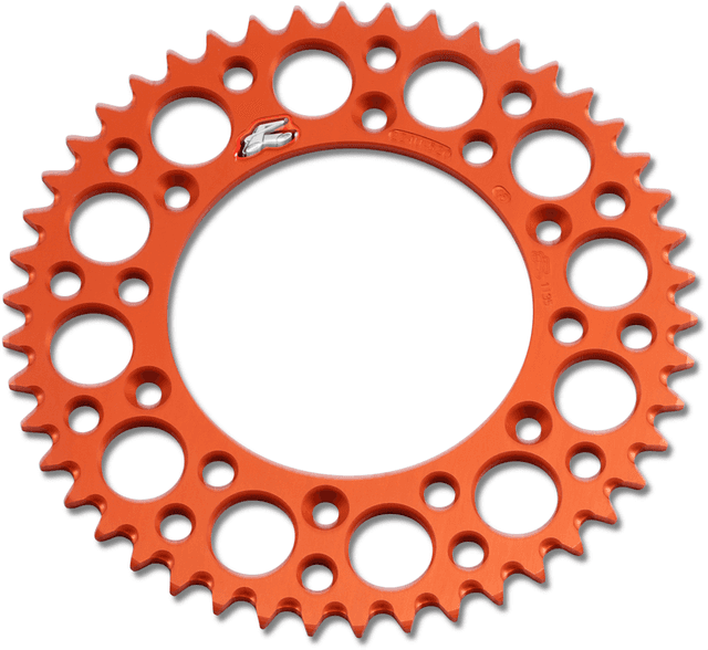 RENTHAL 1211-2472 Rear Sprocket - Aluminum - 46 Tooth - Orange
