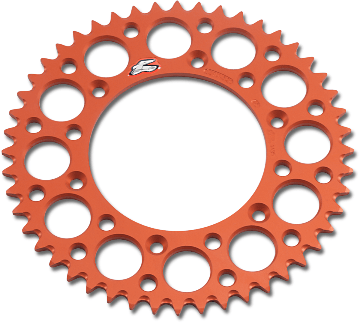 RENTHAL 1211-2474 Rear Sprocket - Aluminum - 48 Tooth - Orange