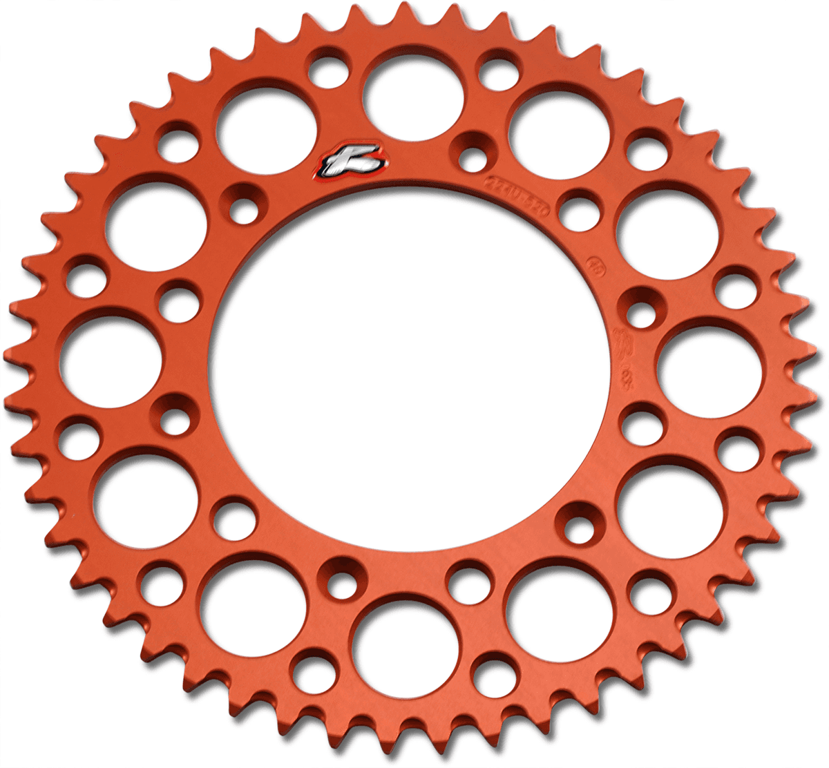 RENTHAL 1211-2475 Rear Sprocket - Aluminum - 49 Tooth - Orange