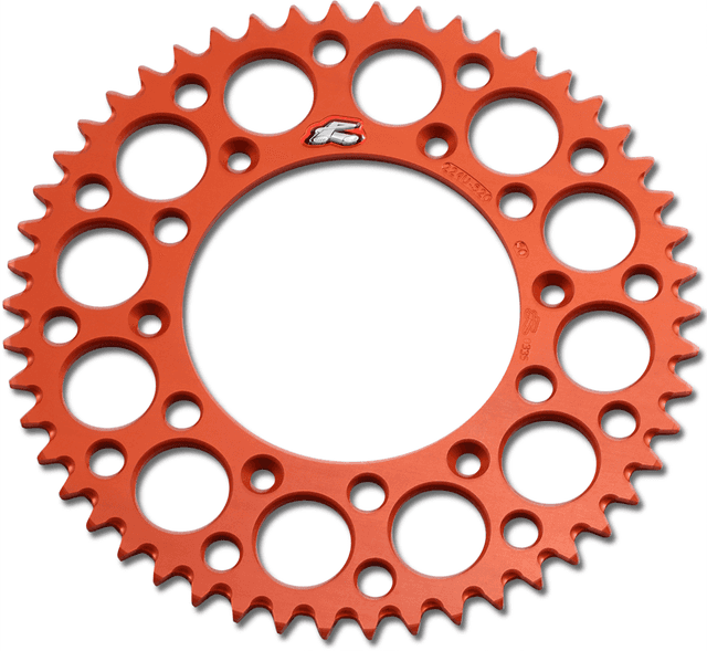RENTHAL 1211-2476 Rear Sprocket - Aluminum - 50 Tooth - Orange