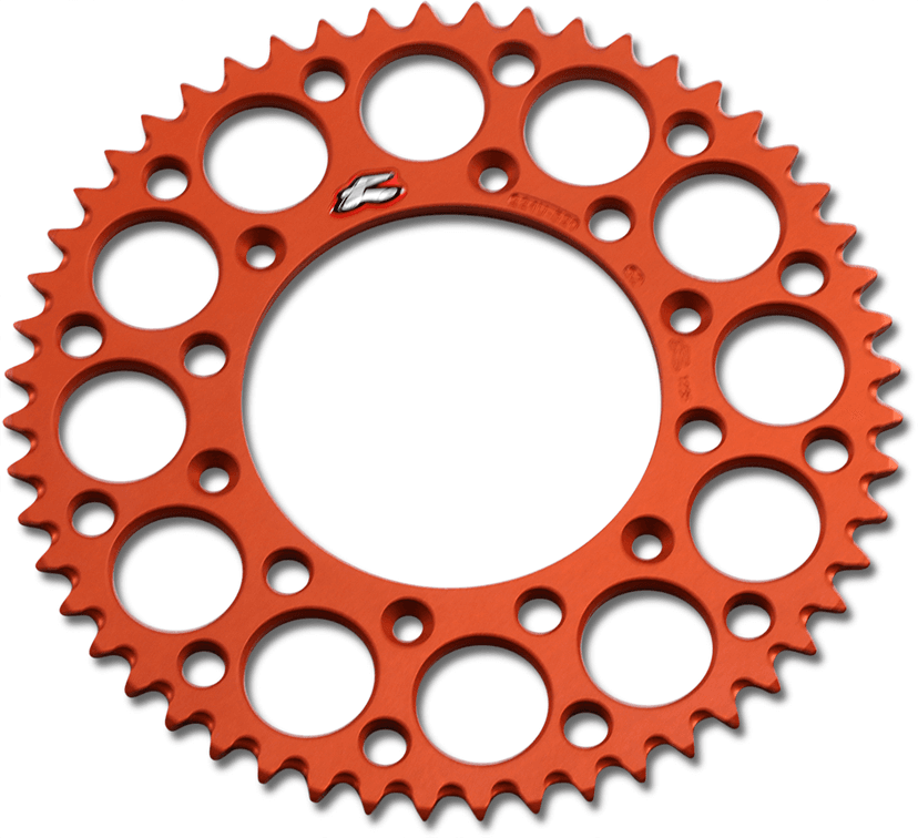 RENTHAL 1211-2478 Rear Sprocket - Aluminum - 52 Tooth - Orange