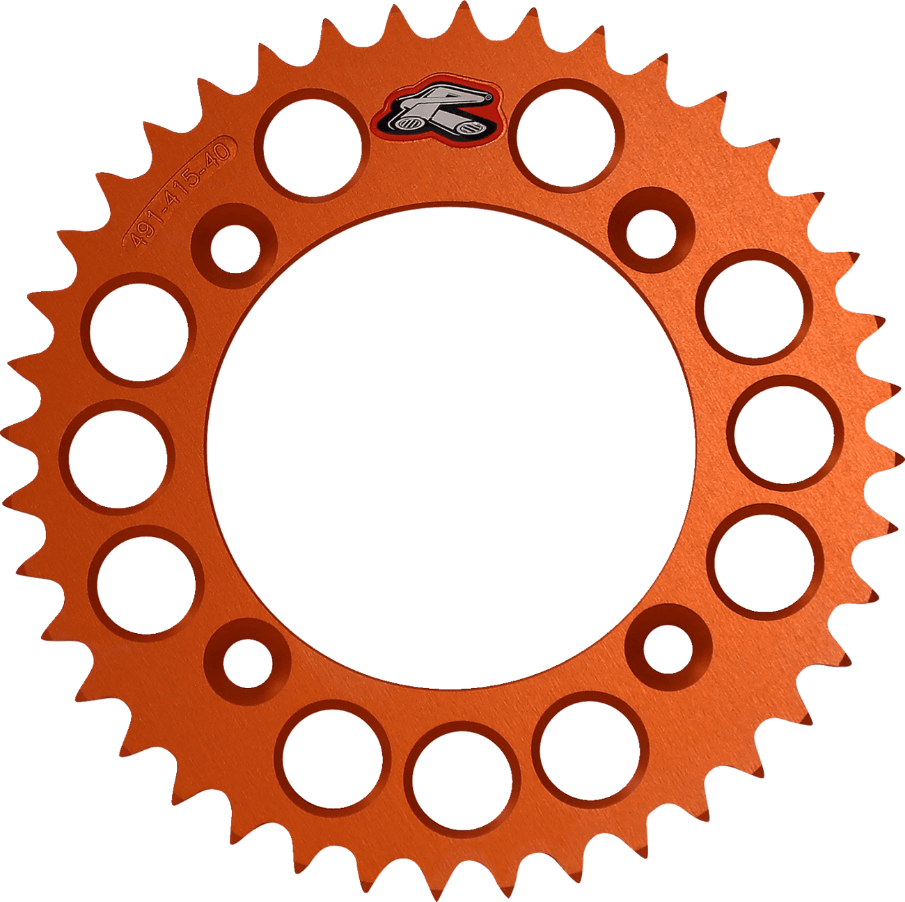 RENTHAL 1211-2489 Rear Sprocket - Aluminum - 36 Tooth - Orange - Gas Gas/Husqvarna/KTM