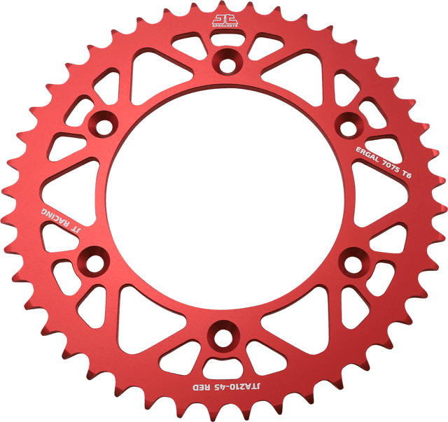 JT SPROCKETS 1211-2565 Rear Sprocket - Honda - Red - 45 Tooth