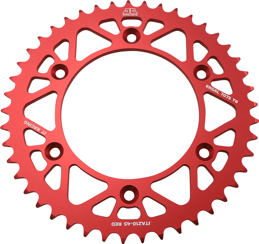 JT SPROCKETS 1211-2565 Rear Sprocket - Honda - Red - 45 Tooth