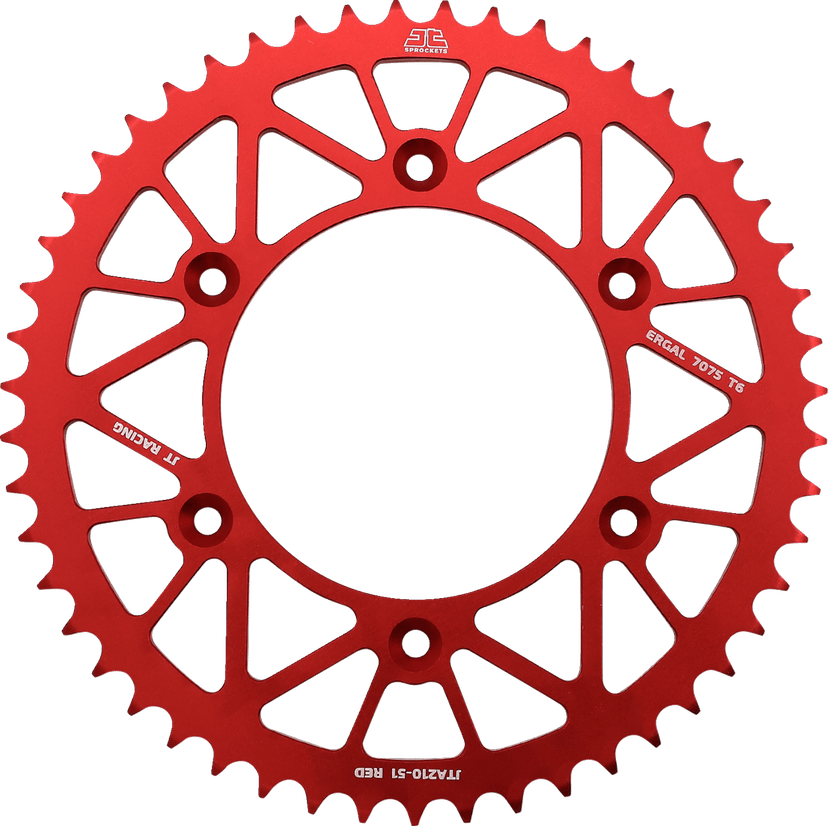 JT SPROCKETS 1211-2572 Rear Sprocket - Beta/Honda - Red - 51 Tooth