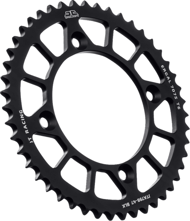 JT SPROCKETS 1211-2591 Rear Sprocket - Black - 47 Tooth - Suzuki/Yamaha