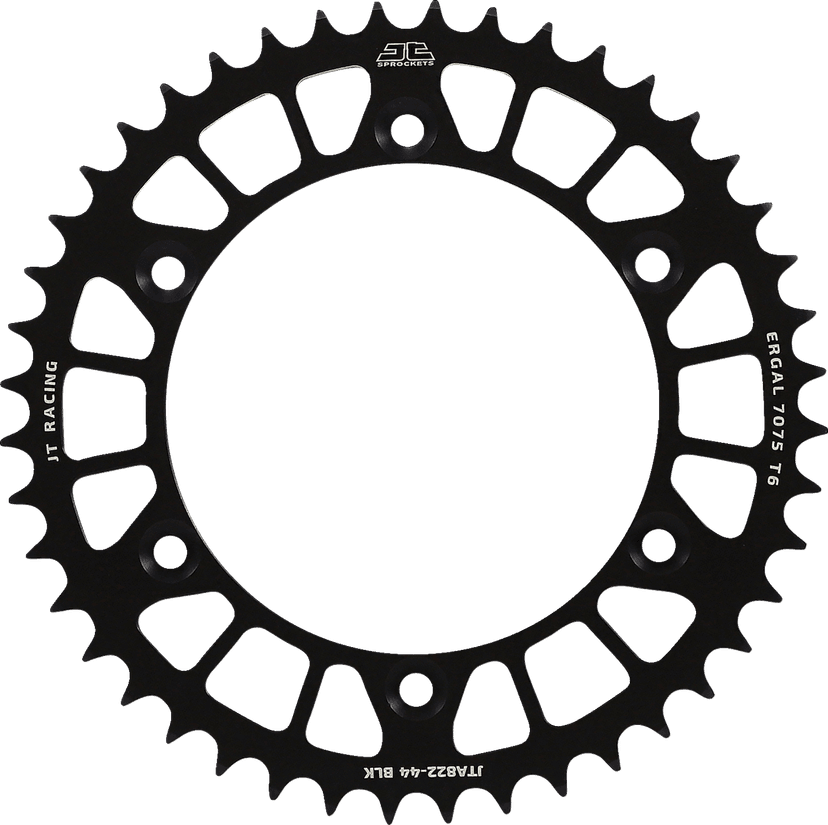 JT SPROCKETS 1211-2596 Rear Sprocket - 520 - Black - 44 Tooth