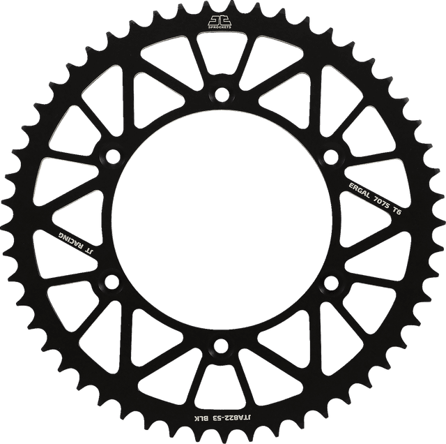 JT SPROCKETS 1211-2601 Rear Sprocket - 520 - Black - 53 Tooth