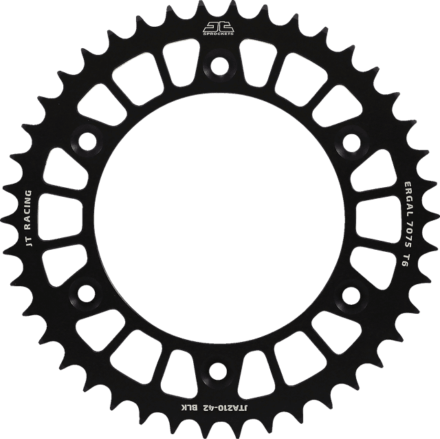 JT SPROCKETS 1211-2637 Rear Sprocket - Honda - Black - 42 Tooth