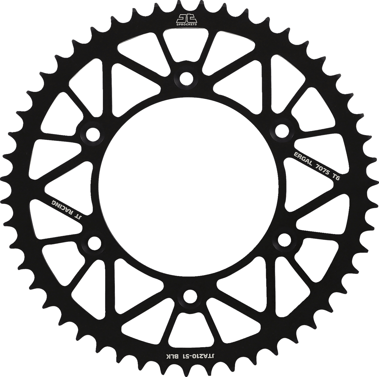 JT SPROCKETS 1211-2644 Rear Sprocket - Honda - Black - 51 Tooth