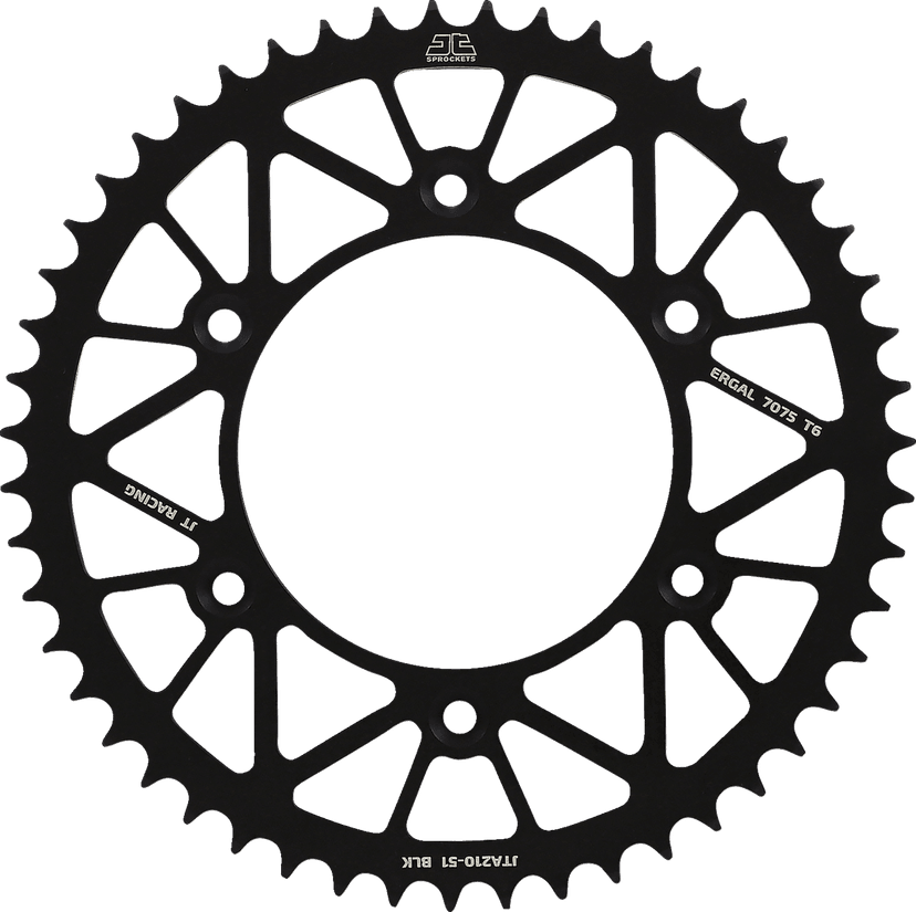 JT SPROCKETS 1211-2644 Rear Sprocket - Honda - Black - 51 Tooth