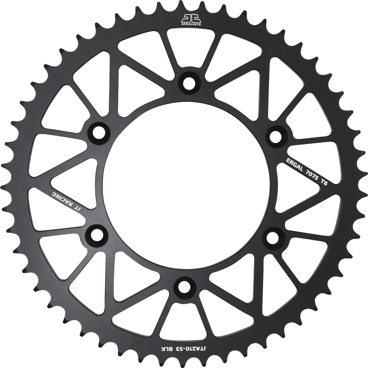 JT SPROCKETS 1211-2646 Rear Sprocket - Honda - Black - 53 Tooth
