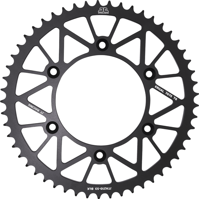 JT SPROCKETS 1211-2646 Rear Sprocket - Honda - Black - 53 Tooth