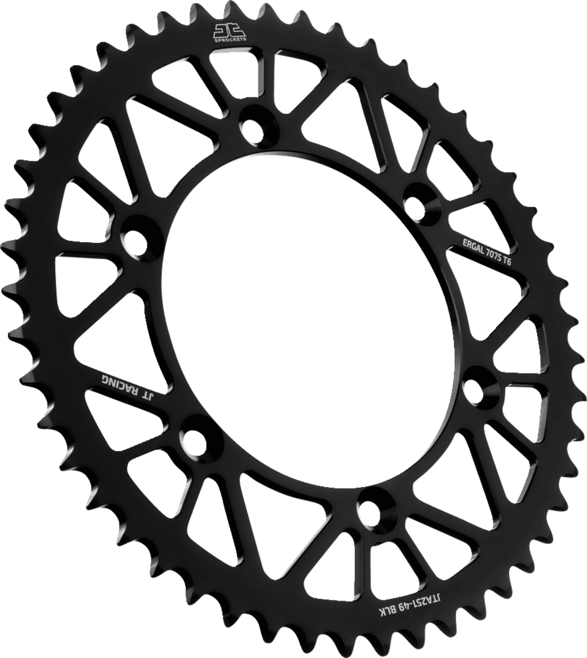 JT SPROCKETS 1211-2648 Rear Sprocket - Black - 49 Tooth - Yamaha