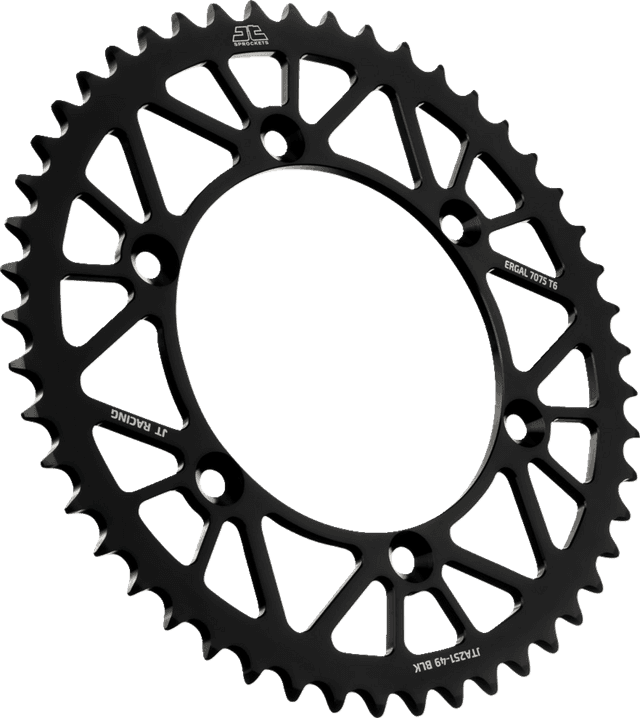 JT SPROCKETS 1211-2648 Rear Sprocket - Black - 49 Tooth - Yamaha