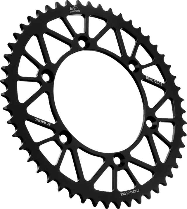 JT SPROCKETS 1211-2650 Rear Sprocket - Black - 51 Tooth - Yamaha