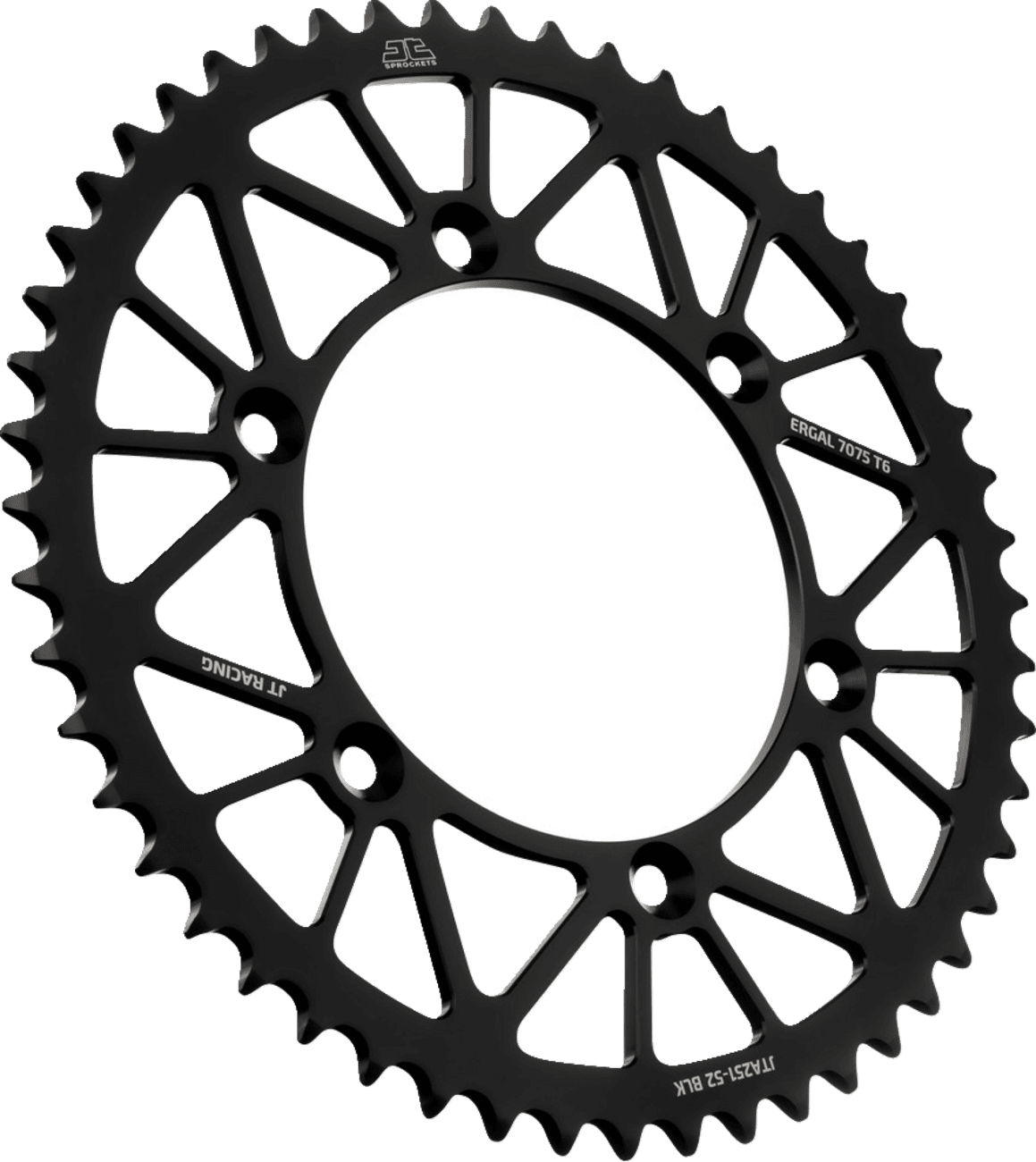 JT SPROCKETS 1211-2651 Rear Sprocket - Black - 52 Tooth - Yamaha