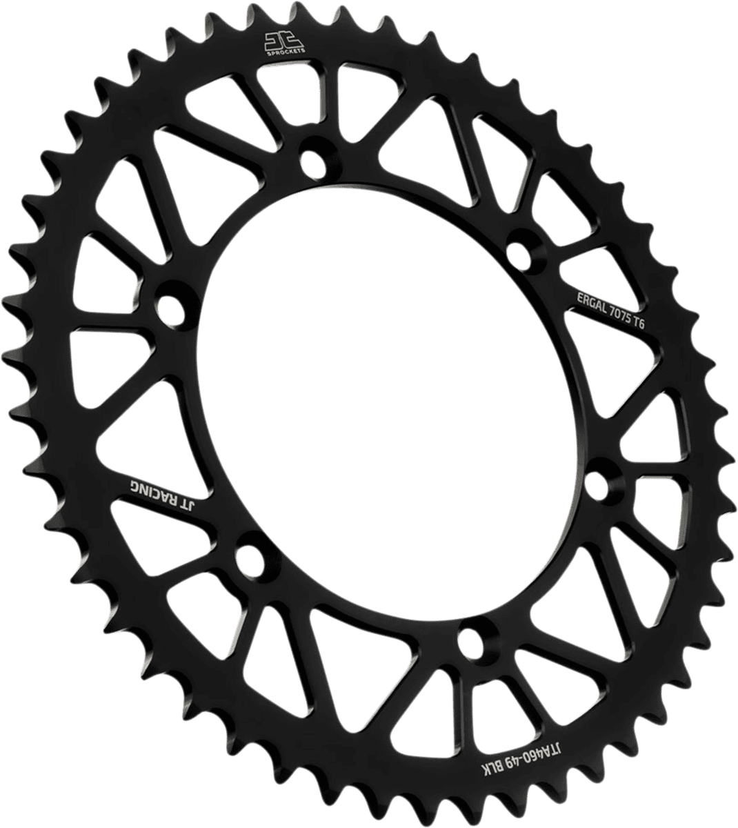 JT SPROCKETS 1211-2653 Rear Sprocket - Kawasaki - Black - 49 Tooth