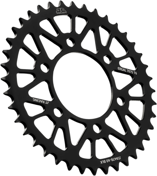 JT SPROCKETS 1211-2656 Rear Sprocket - Kawasaki - Black - 40-Tooth