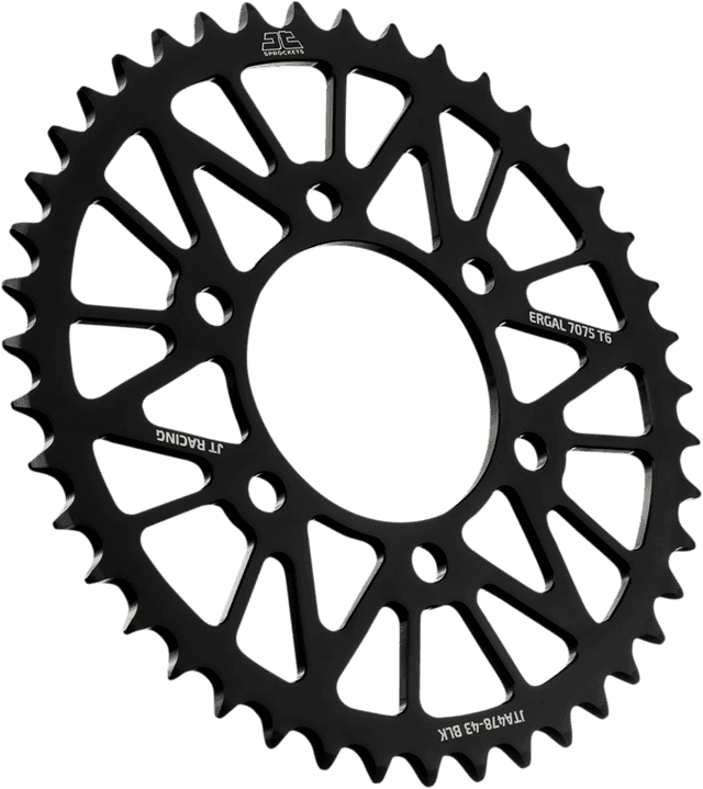 JT SPROCKETS 1211-2659 Rear Sprocket - Kawasaki - Black - 43 Tooth