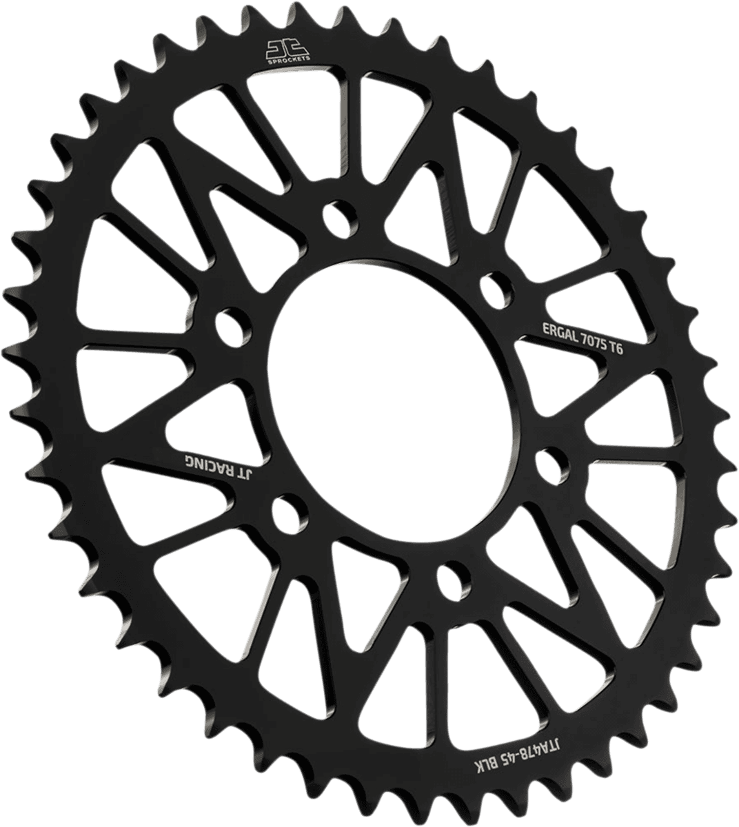 JT SPROCKETS 1211-2661 Rear Sprocket - Kawasaki - Black - 45-Tooth