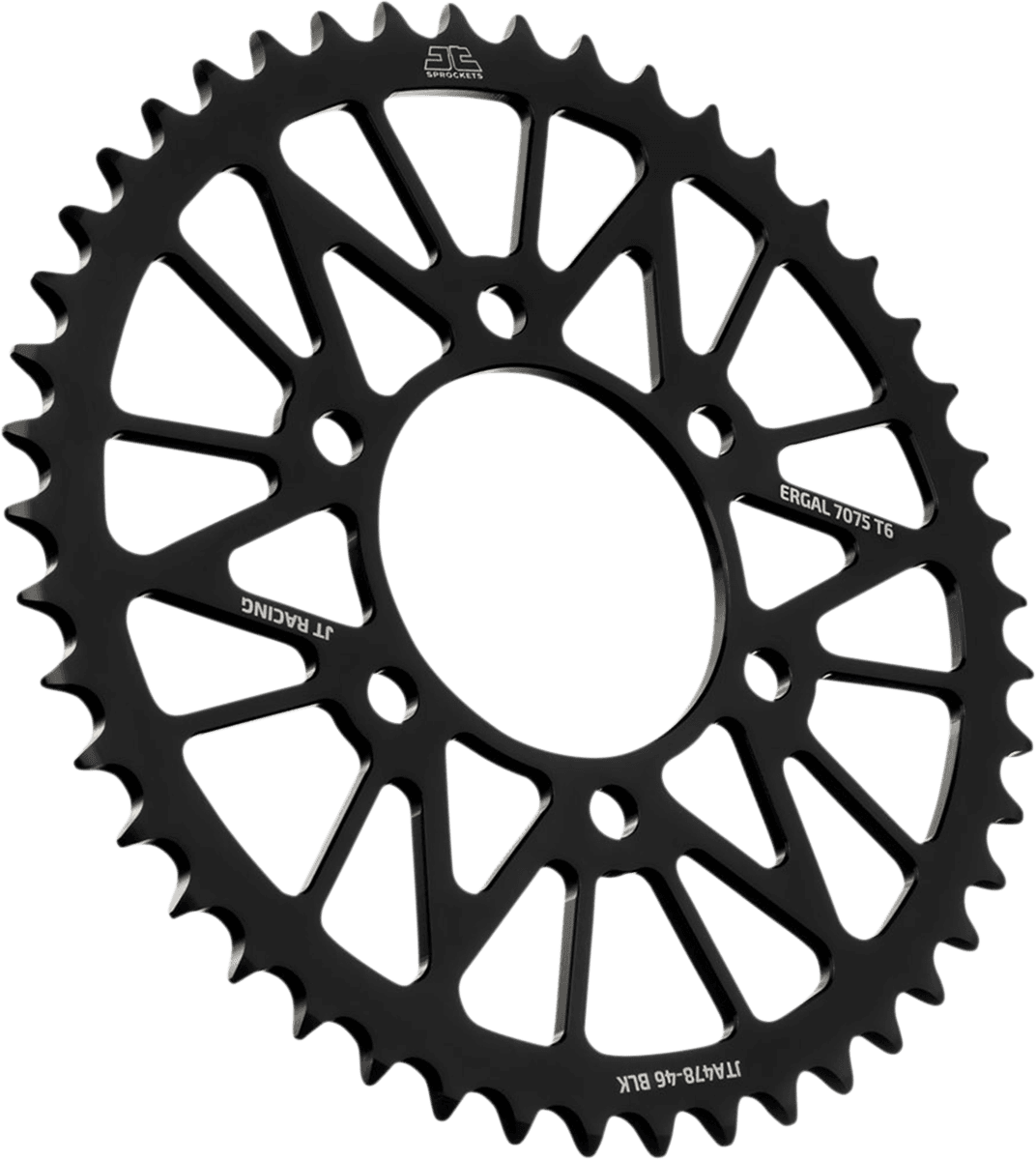 JT SPROCKETS 1211-2662 Rear Sprocket - Kawasaki - Black - 46-Tooth