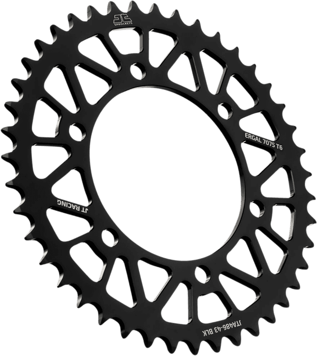 JT SPROCKETS 1211-2663 Rear Sprocket - Kawasaki/Yamaha - Black - 43-Tooth