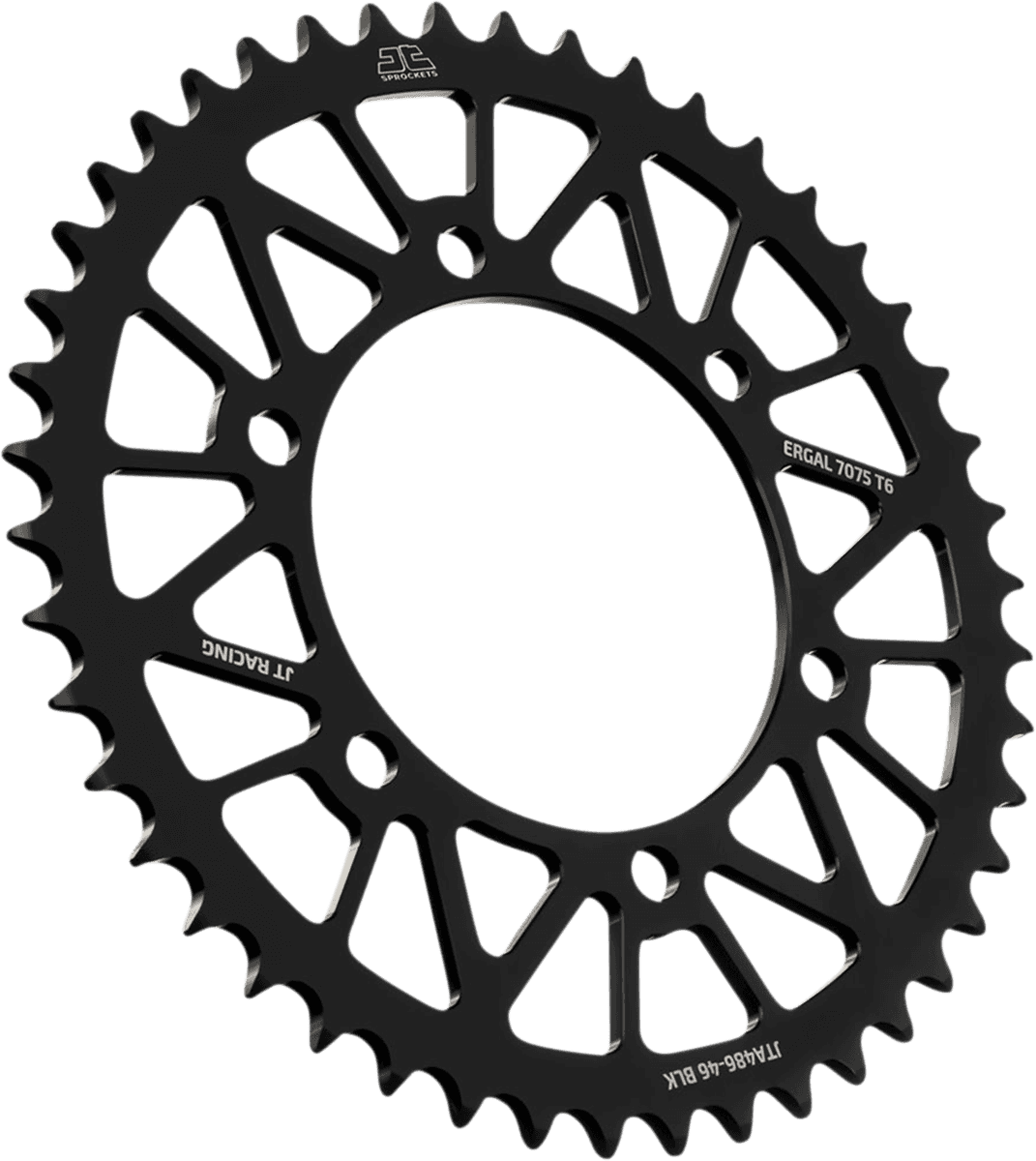 JT SPROCKETS 1211-2666 Rear Sprocket - Kawasaki/Yamaha - Black - 46-Tooth