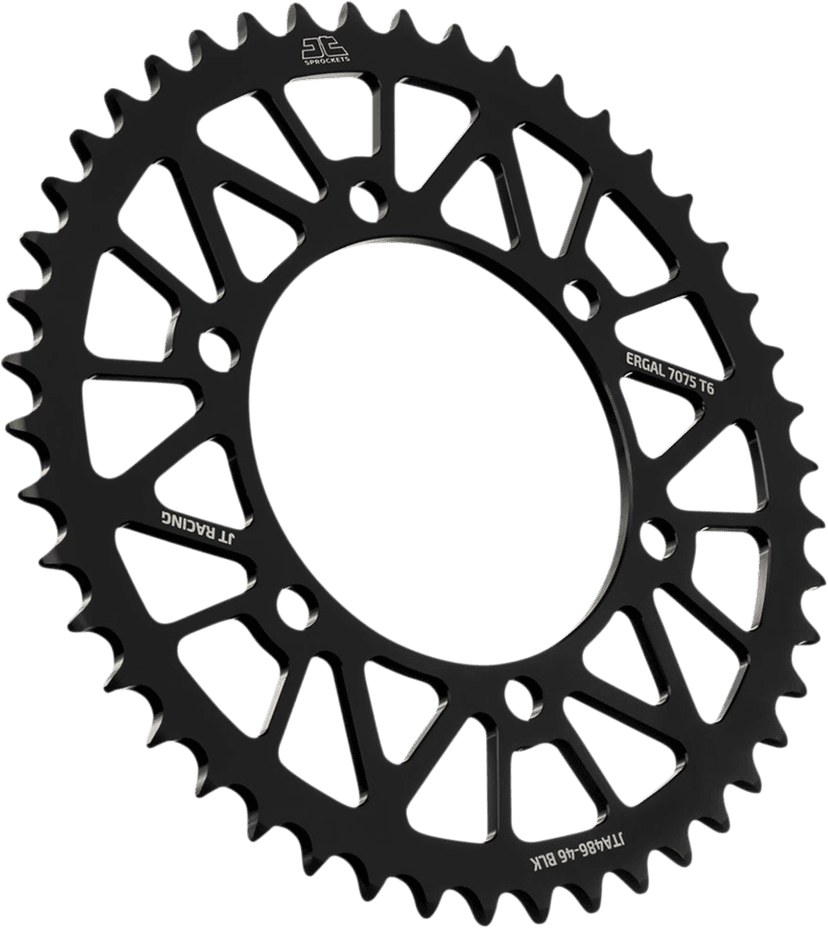 JT SPROCKETS 1211-2666 Rear Sprocket - Kawasaki/Yamaha - Black - 46-Tooth