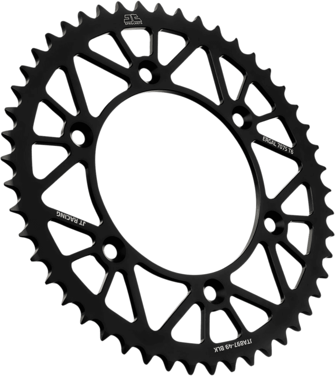 JT SPROCKETS 1211-2682 Rear Sprocket - Black - 49-Tooth
