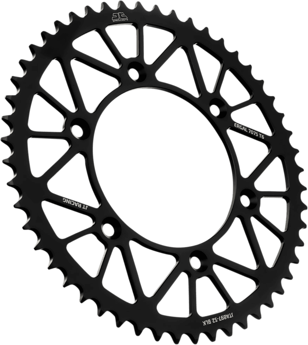 JT SPROCKETS 1211-2685 Rear Sprocket - Black - 52-Tooth