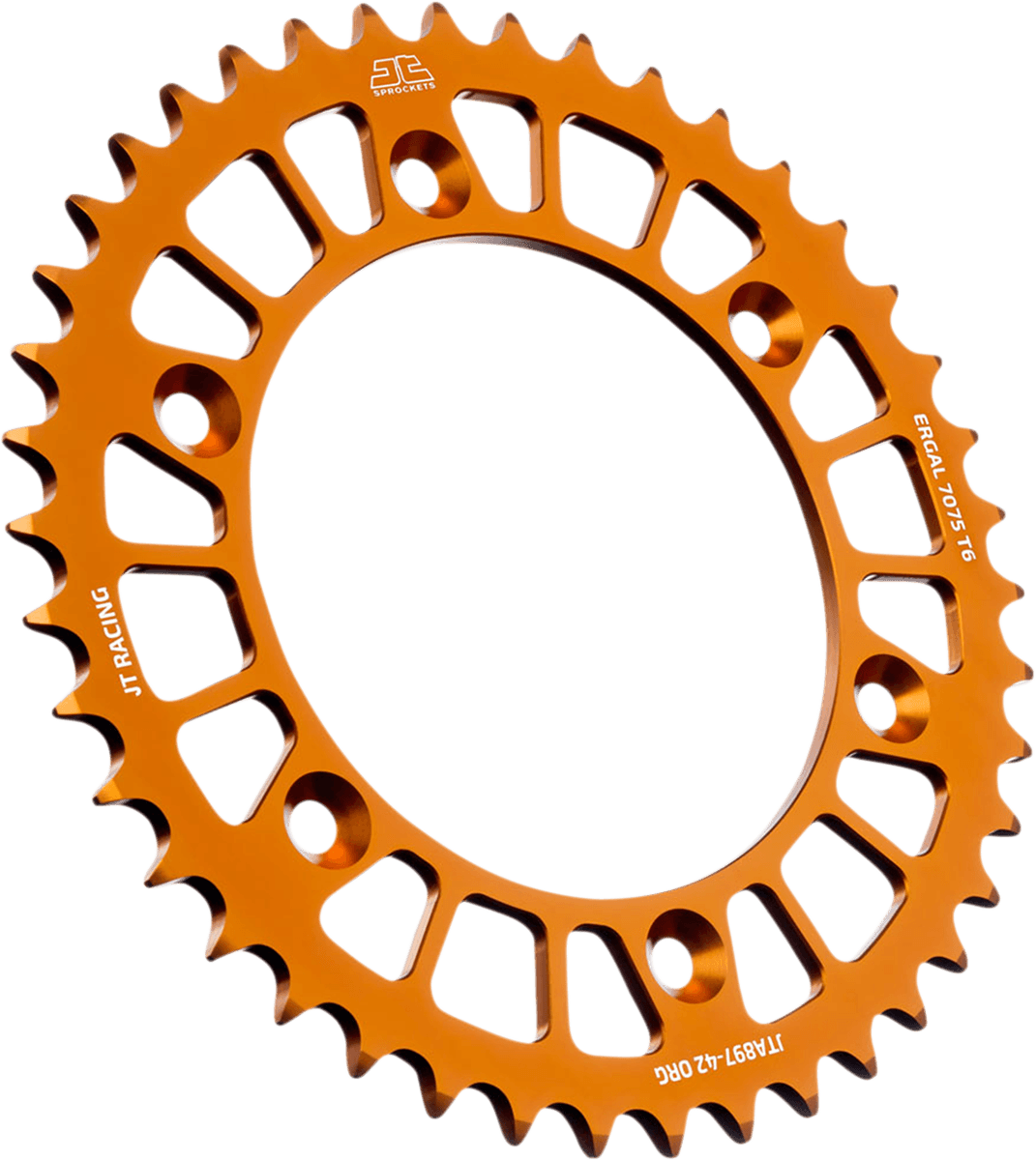 JT SPROCKETS 1211-2688 Rear Sprocket - Orange - 42-Tooth