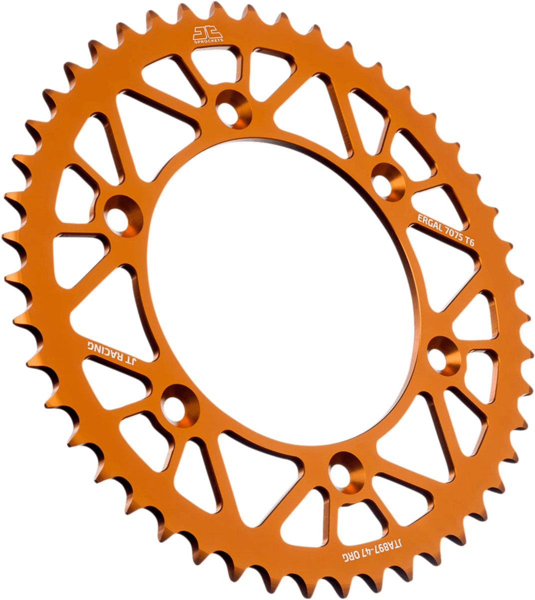 JT SPROCKETS 1211-2690 Rear Sprocket - Orange - 47-Tooth