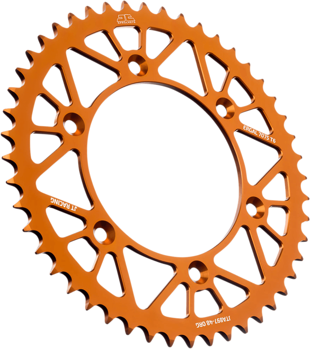 JT SPROCKETS 1211-2691 Rear Sprocket - Orange - 48-Tooth