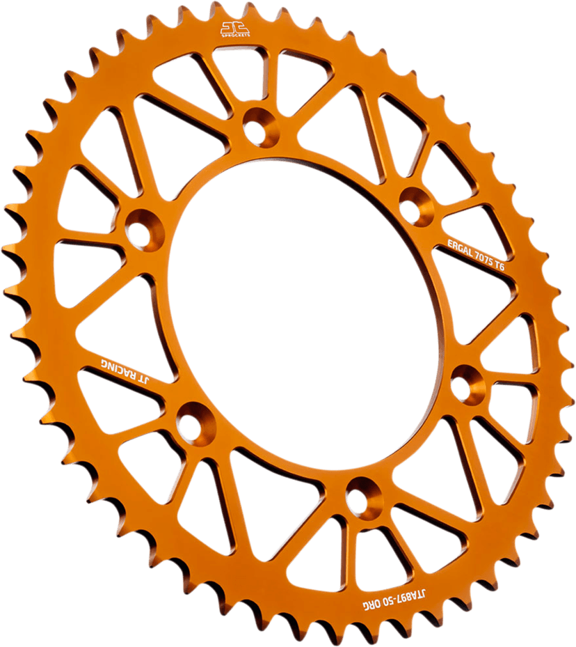 JT SPROCKETS 1211-2693 Rear Sprocket - Orange - 50-Tooth