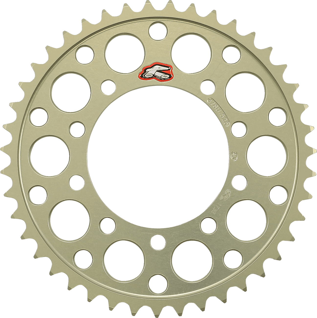 RENTHAL 1211-2718 Rear Sprocket - Aluminum - 43 Tooth - Aprilia