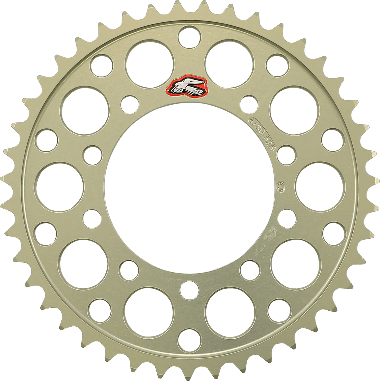 RENTHAL 1211-2718 Rear Sprocket - Aluminum - 43 Tooth - Aprilia