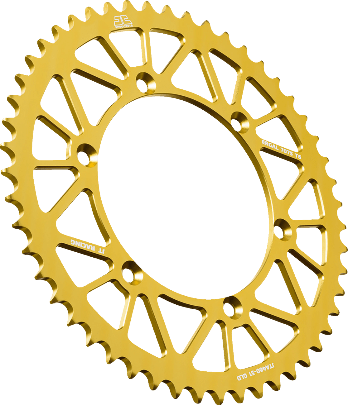 JT SPROCKETS 1211-2809 Rear Sprocket - Aluminum - 51 Tooth - Gold - KX 250/X